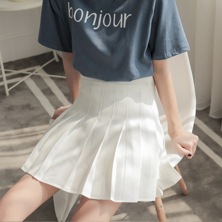 短裙a字裙百褶裙 灰白都仅穿一次 几乎全...