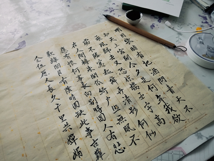 出练习书法
