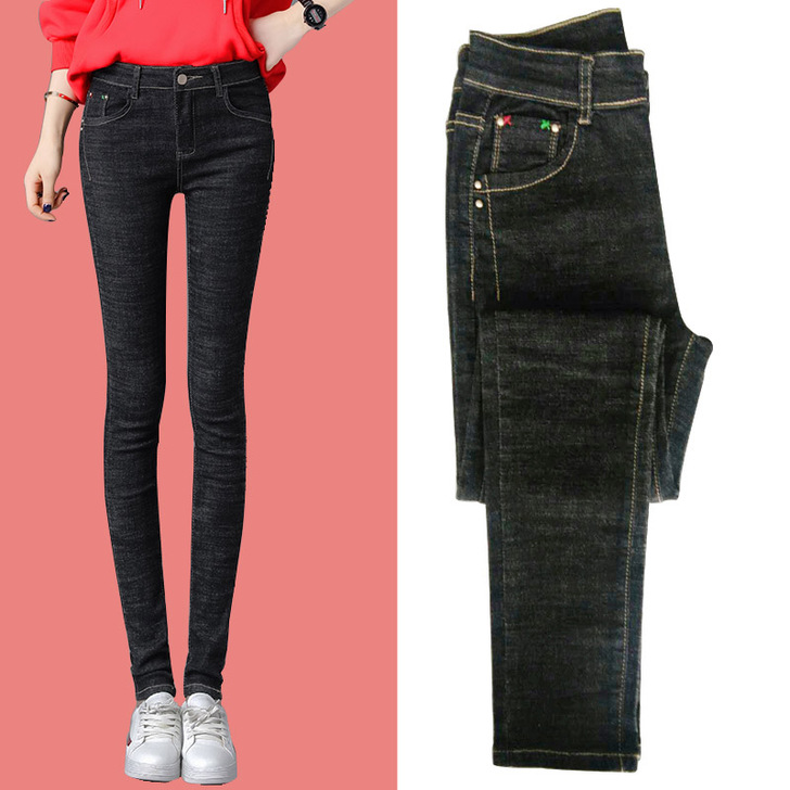 黑色牛仔裤，尺寸29，115-124斤可穿