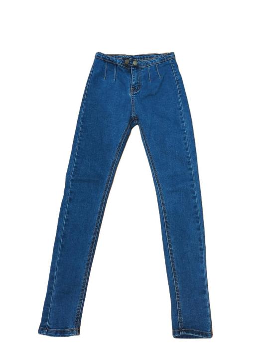 95新蓝色小脚牛仔裤