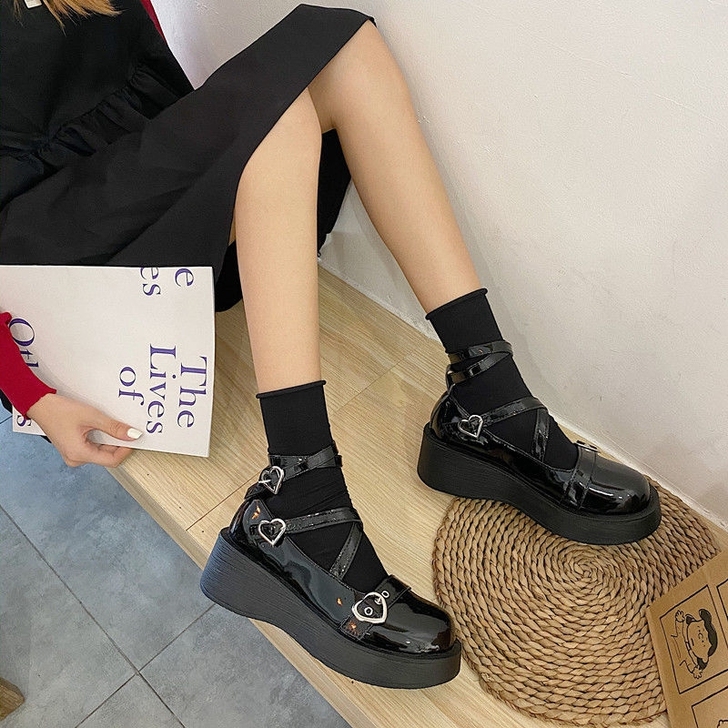 2021春秋新款学生玛丽珍鞋女浅口软妹复古...