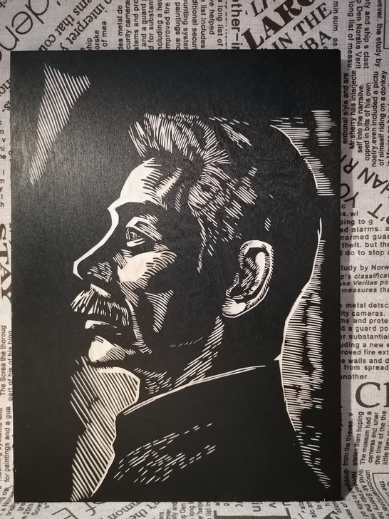 木刻版画：《鲁迅》6