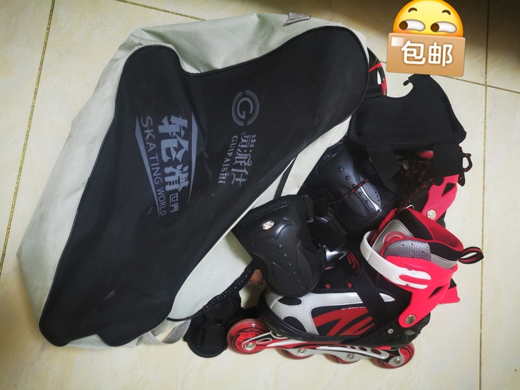 想学轮滑最近几天淘宝上才买的，41-42大...