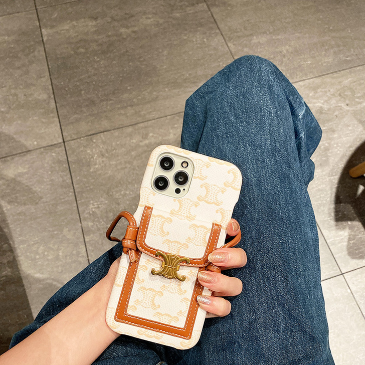 celine斜挎背带挂绳适用苹果12手机壳...