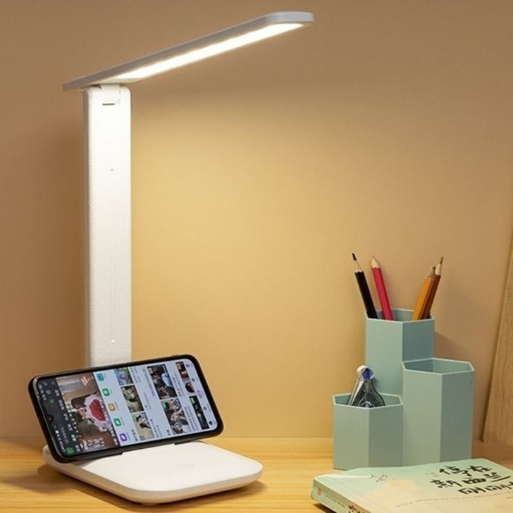 台灯护眼学习灯学生宿舍可充电插电两用折叠式...