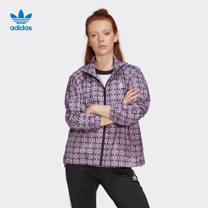 Adidas薰衣草紫夹克外套，799买的，...