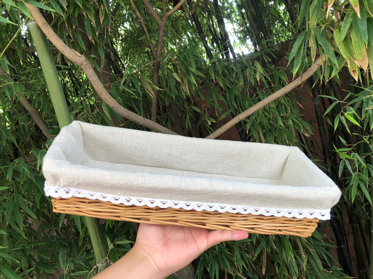 木底~长款，沉甸甸藤编收纳篮收纳箱柳编化妆...