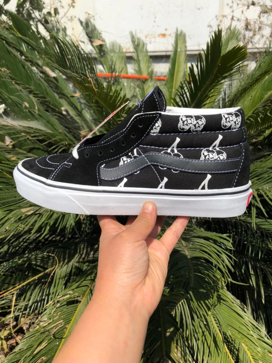 范斯 万斯 VANS sk8-mid 黑色...