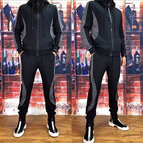 清仓男款秋款套装卫衣套装男秋季潮休闲运动套...