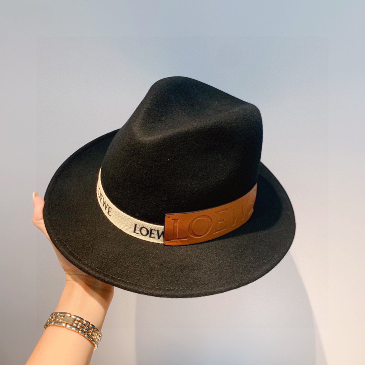 罗意威LOEWE帽子， 黑色礼帽，盆帽，渔...