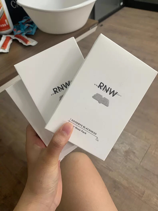 RNW鼻贴韩国全新正品去黑头粉刺螨虫收缩毛...