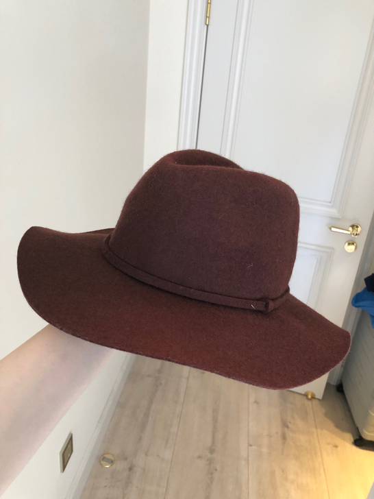 J Chew棕色羊毛礼帽