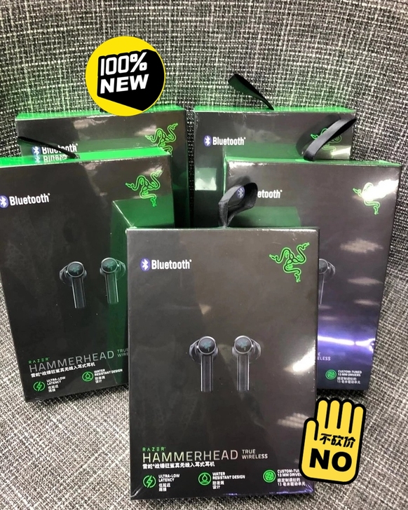 雷蛇战锤狂鲨蓝牙耳机 Razer雷蛇真无线...