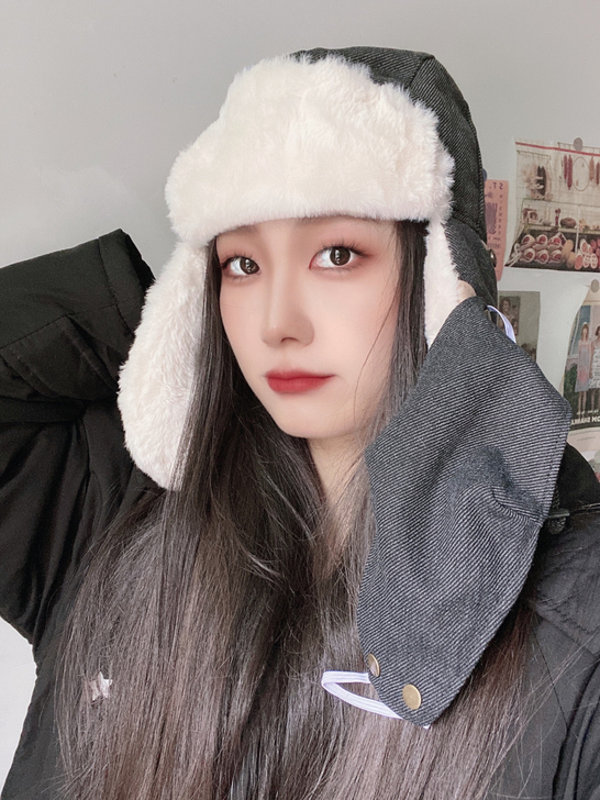 雷锋帽 有配口罩