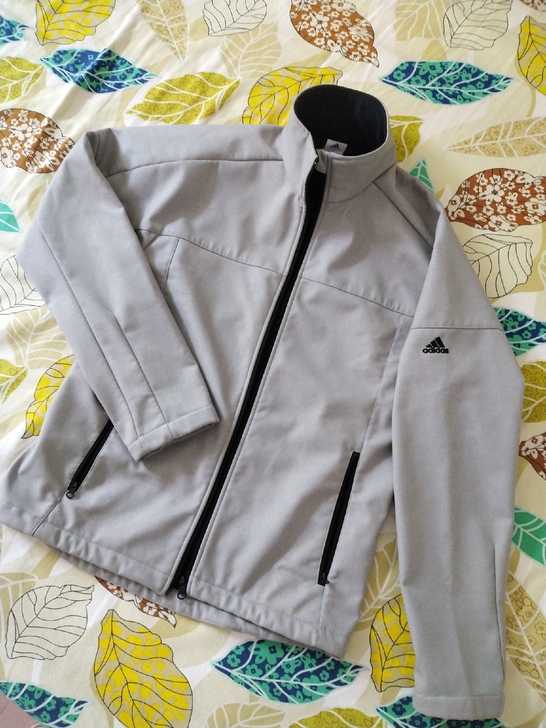 Adidas阿迪达斯商务立领防风保暖加绒休...