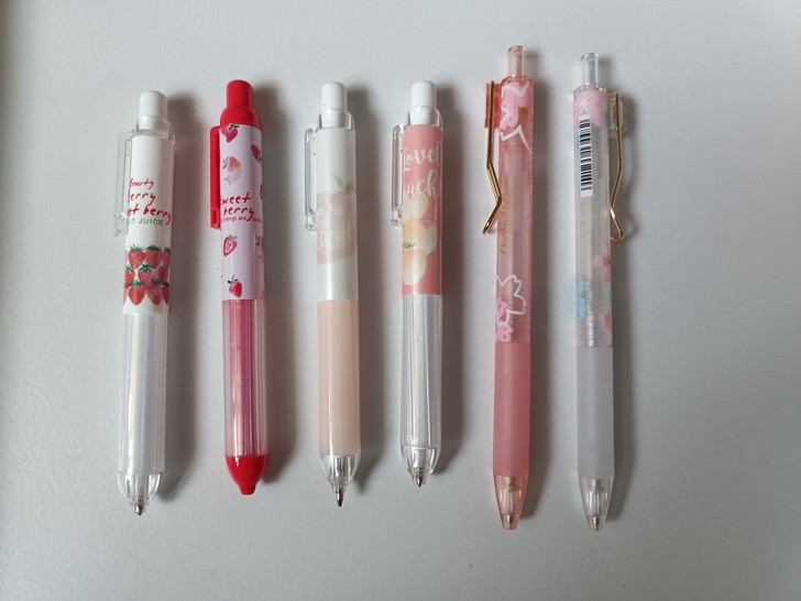 晨光草莓限定乐桃派对樱花限定自动铅笔0.5...