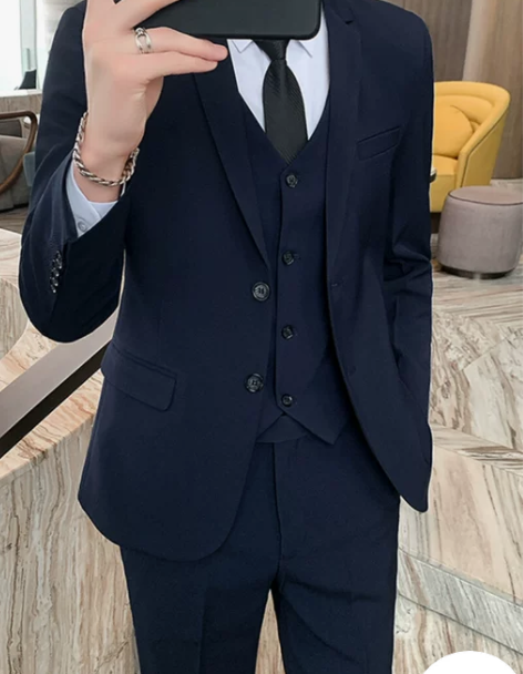 西装套装男士西服休闲职业正装韩版结婚西装外套