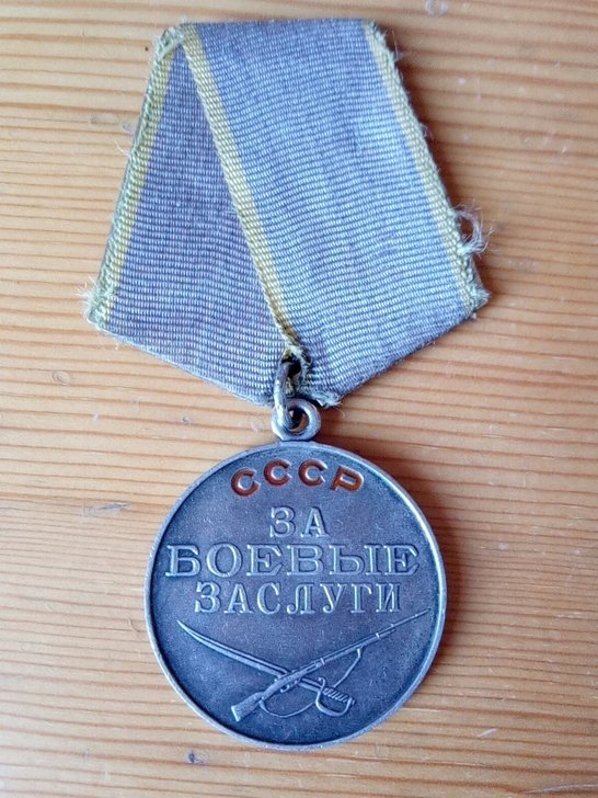 苏联二战战功奖章，铜挂，珐琅完好，无号