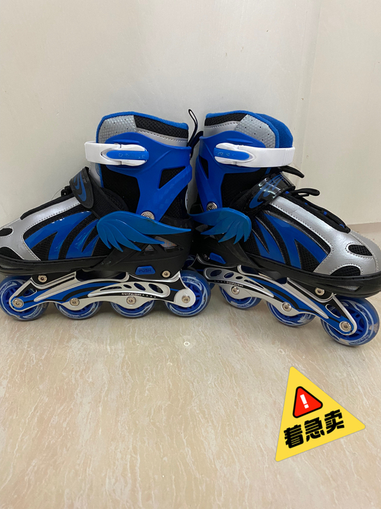 贵派仕儿童溜冰鞋旱冰鞋可调节初学者滑轮鞋