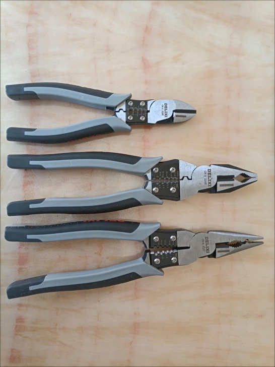 德力西多功能钢丝钳 家用钢丝钳 斜嘴钳老虎...