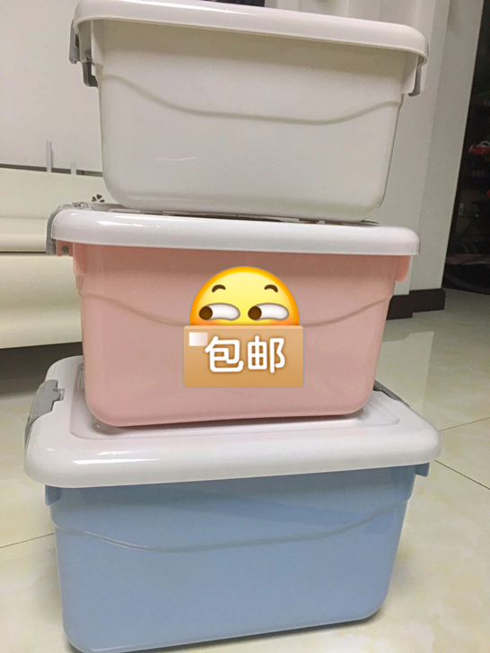全新收纳箱都没人要？三个一起9.9包邮