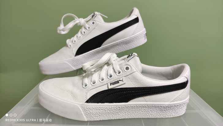 Puma彪马女款帆布板鞋38码复古员工闷包...