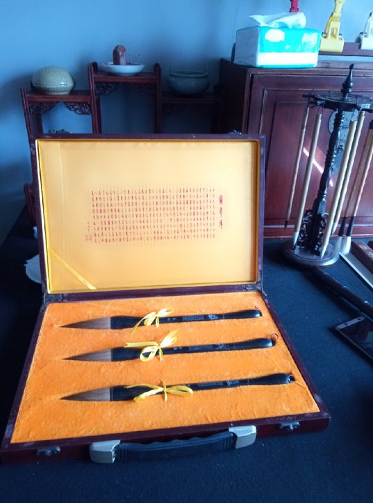 豪华版包装艺精品狼毫笔礼盒低价出