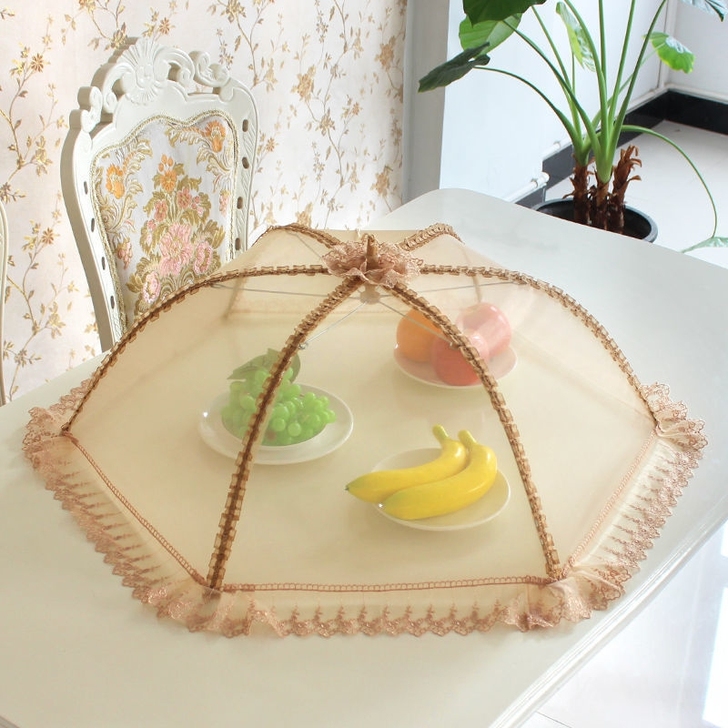 菜罩家用折叠盖菜罩防尘透气餐桌罩剩菜食物罩...