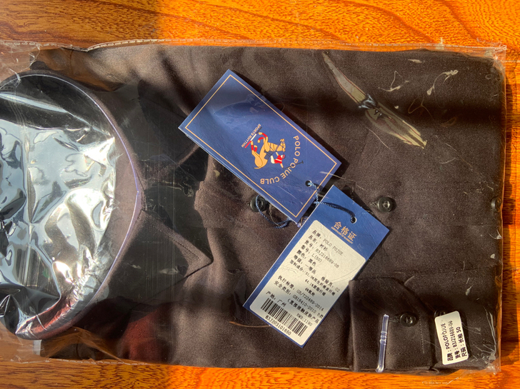 Polo pojue 男士黑色衬衫 布料超...