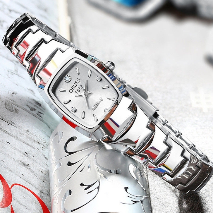 香港全自动机械表女时尚潮流防水夜光钨钢带女...