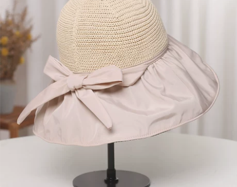 【初夏上新价】黑胶沙滩帽遮阳帽女夏季镂空草...