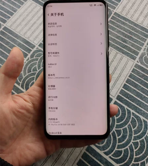 努比亚Z20 前屏正常，副屏屏幕是好的拆机...