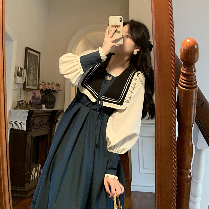 连衣裙法式宫廷复古