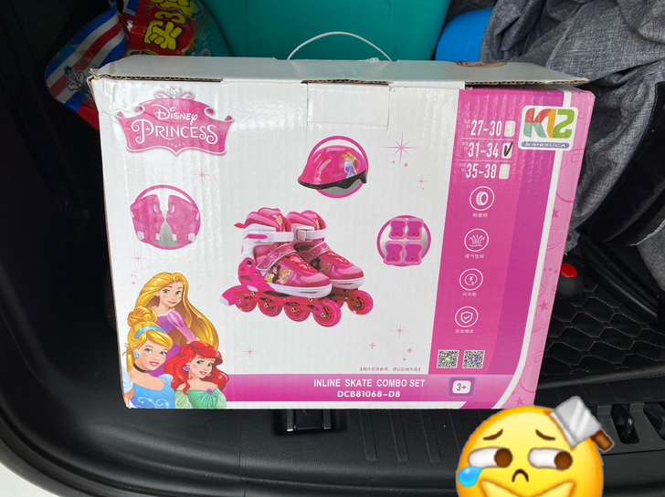 原装迪士尼儿童溜冰鞋旱冰鞋轮滑鞋滑冰鞋