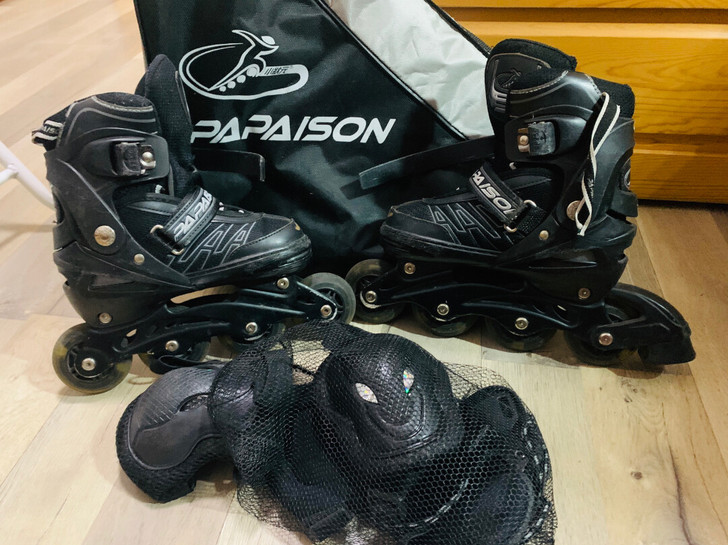 男童轮滑鞋，尺码如下图。10元 同城自取不寄