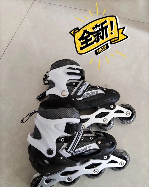 全新 轮滑鞋转卖，因俱乐部关门