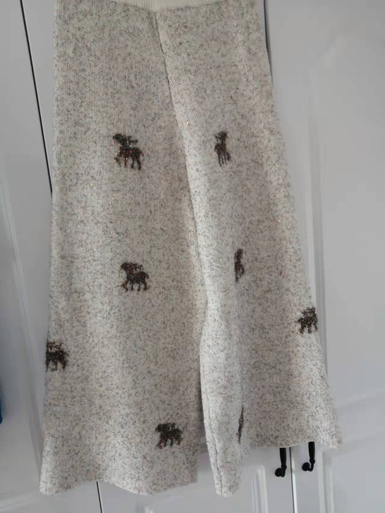 全新 针织阔腿裤 裤子特别厚实,挺百...