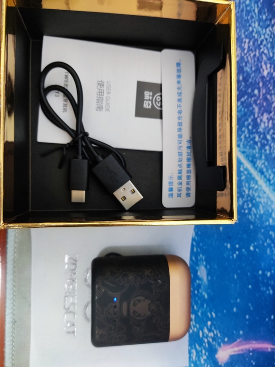 森麦魔鬼猫zct3蓝牙耳机，萌奇##amp...