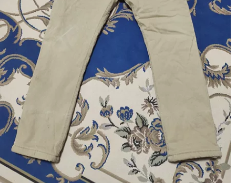 卡其色加绒长裤，150码，偏小一码，校服裤...