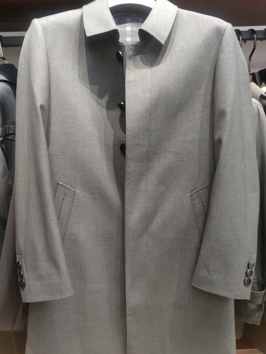 阿玛尼男士风衣翻领高档外套中老年男装爸爸装...