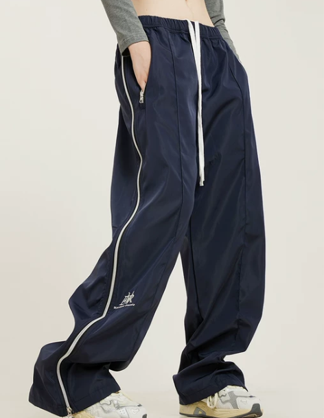 0123Start 美式复古嘻哈运动裤男女...
