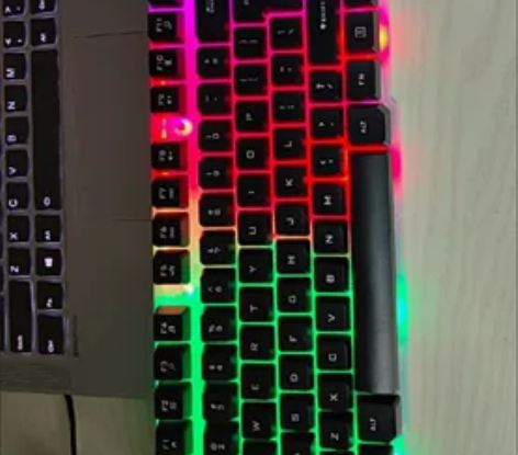 键盘机械手感电竞游戏笔记本台式机电脑通用有...