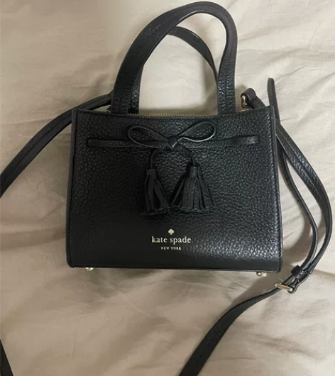 kate spade 包包 黑色小号 可拎...