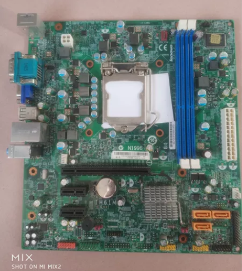 联想h61主板 ih61m 橙色如图 正常...