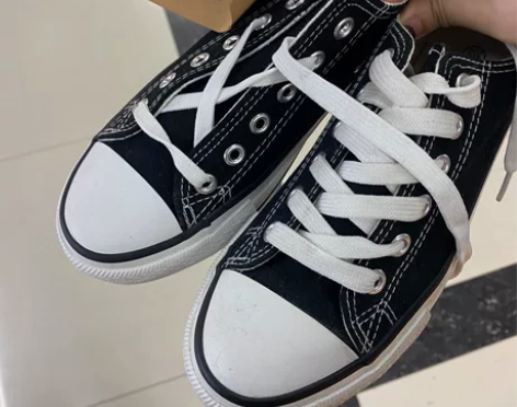 36码全新帆布鞋 拍照用过 非诚勿扰 19...