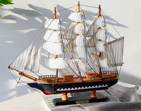 【双旦礼遇价】一帆风顺帆船模型摆件创意个性...