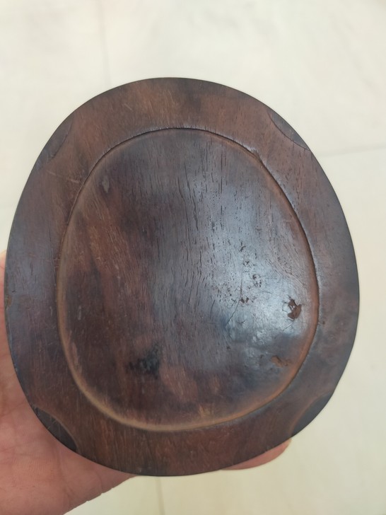 文房紫檀笔添，座子