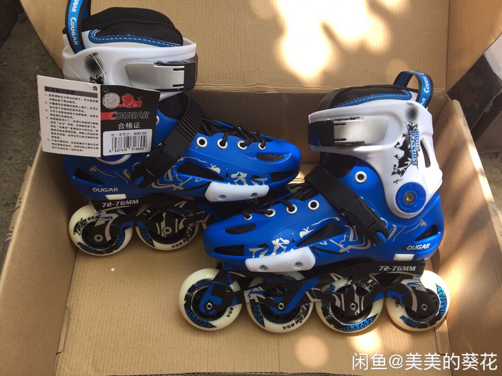 全新正品美洲狮轮滑鞋 成人平花鞋 溜冰鞋 ...