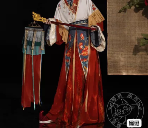 琴挑晋制【石榴花神】浅金色全套（有荷叶边）...