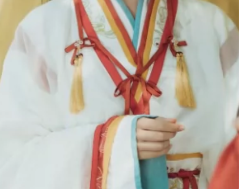 ?汉风吟妙上原创正品晋制襦裙交窬裙印花刺绣...